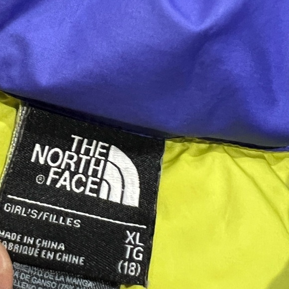 Girls The North Face Periwinkle 550 Goose Down Zip Up Jacket Girls - Picture 6 of 6